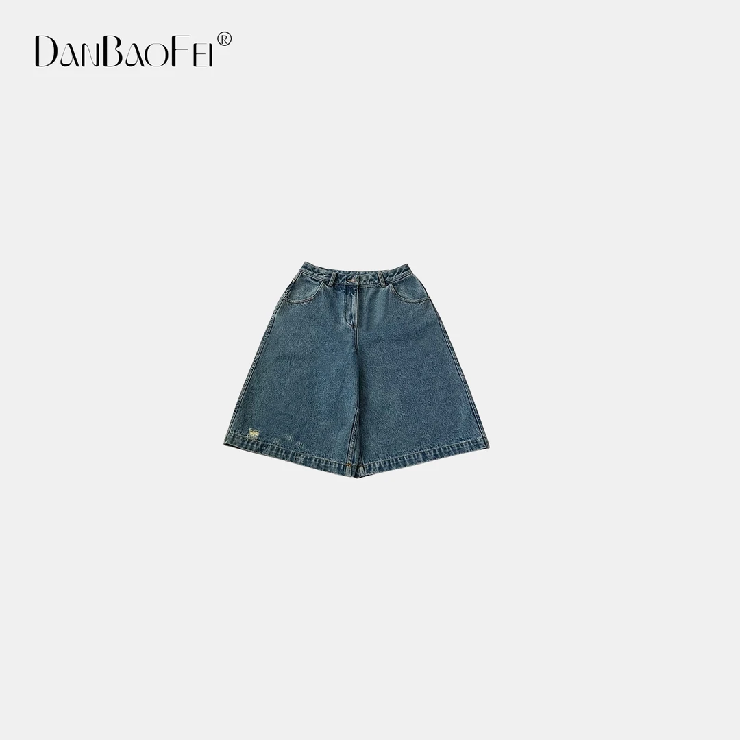 KK 磨烂做旧特别大牛仔大短裤 YLM00883