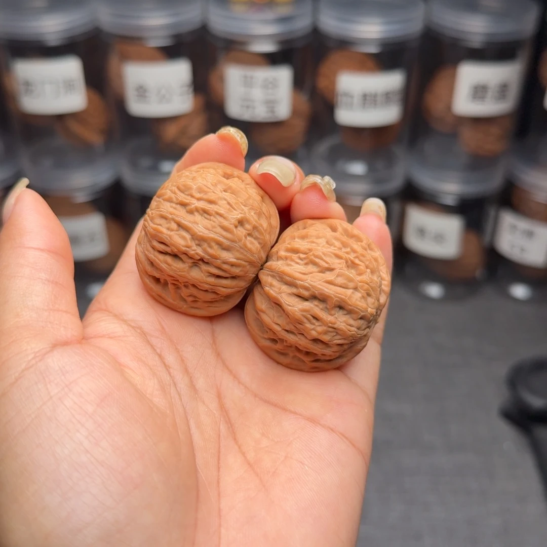 文玩核桃把件圆球铁锤