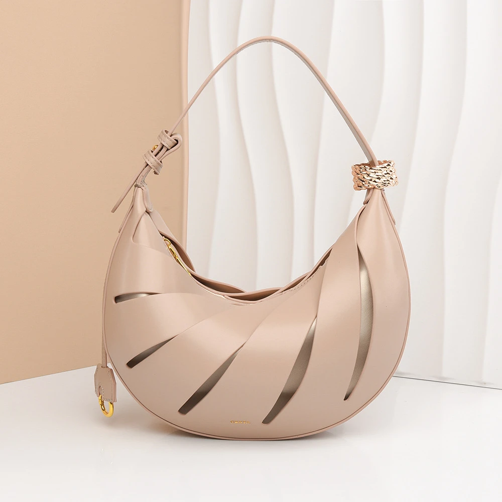 单肩包女2025新款小众月牙包时尚百搭设计感包包女通勤腋下单肩包