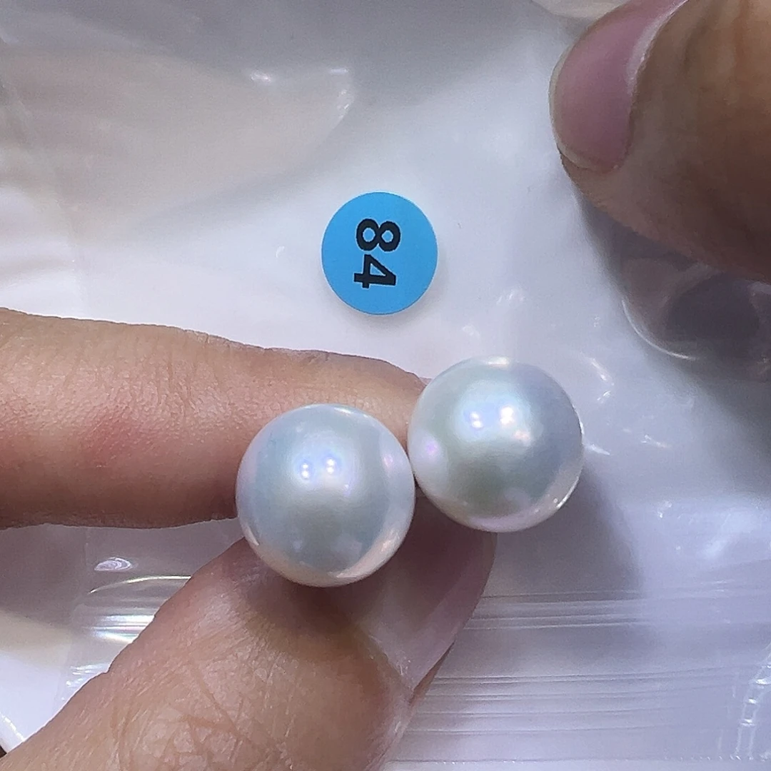 淡水珍珠耳饰银S925镶嵌