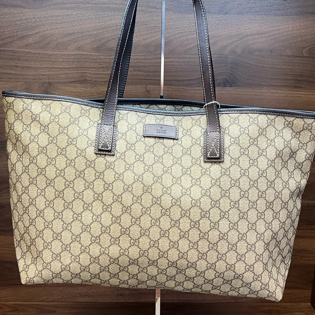 95新 GUCCI/古驰 95新 古驰老花托特 JM0004