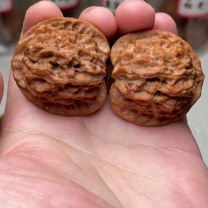 文玩核桃把件原桩苹果圆无药