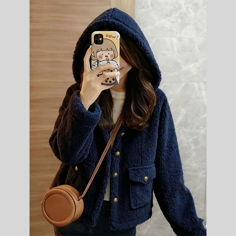 独特气质高级感绝美巨好看羊羔毛外套女2026新款今年流行冬季爆款