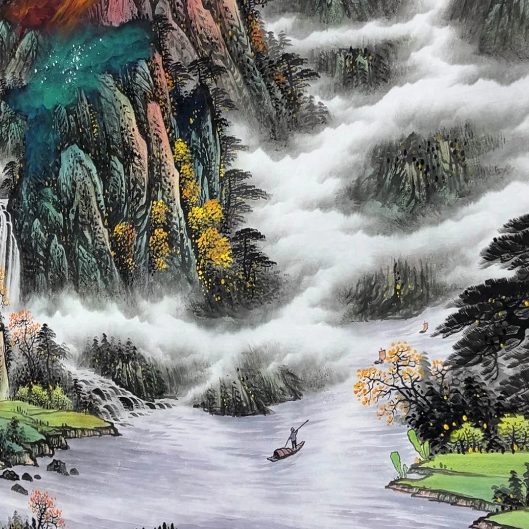 国画缘**你宣纸手绘，手工作品