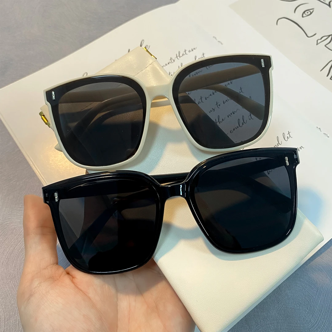 小邓子补贴【黑色+白色】潮流百搭大框墨镜遮阳防晒太阳镜男女y2k款