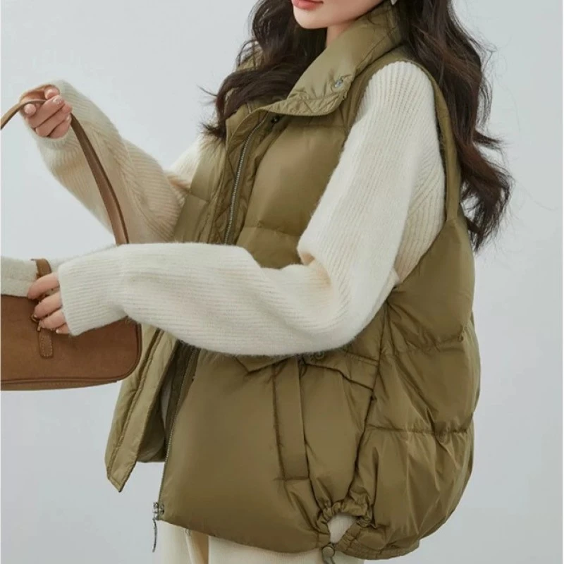 女士秋冬短款外穿加厚纯色韩版时髦百搭显瘦洋气网红风格宽松羽绒