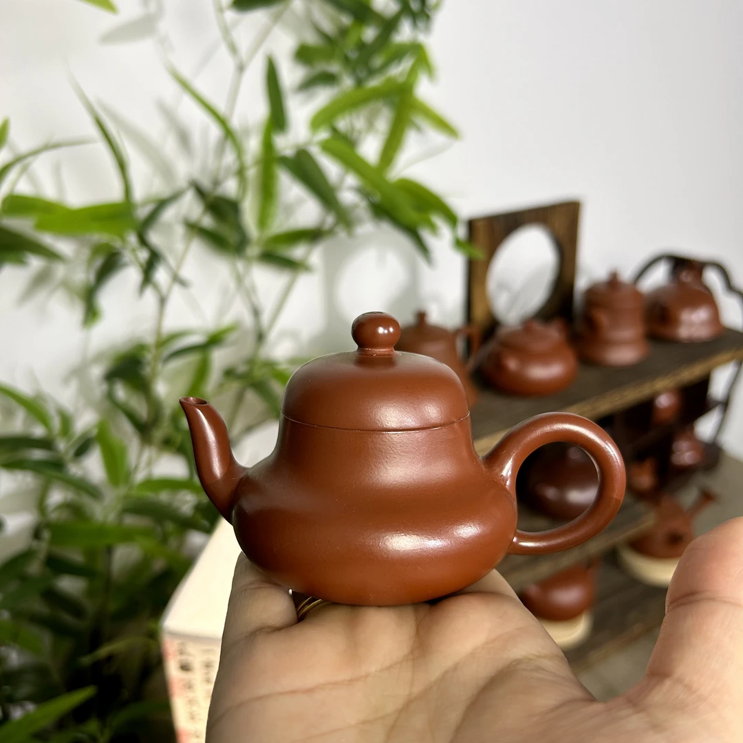 【矮思婷】  潮州手拉壶手工拉胚朱泥壶纯手工茶壶