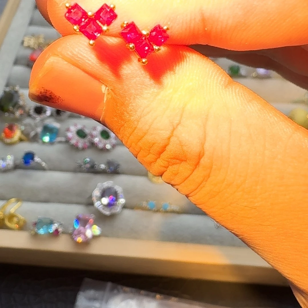 水晶戒指银S925镶嵌