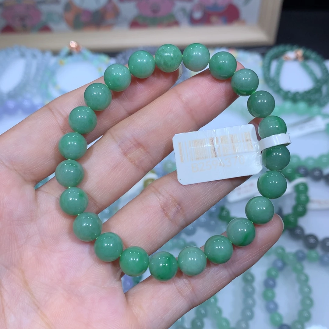 翡翠未镶嵌手链天然