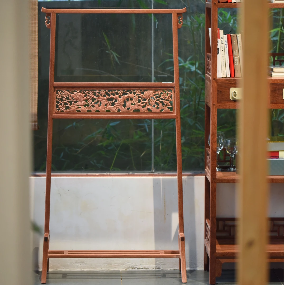 嘉德款喜上眉梢衣帽架中式【喜器红木】