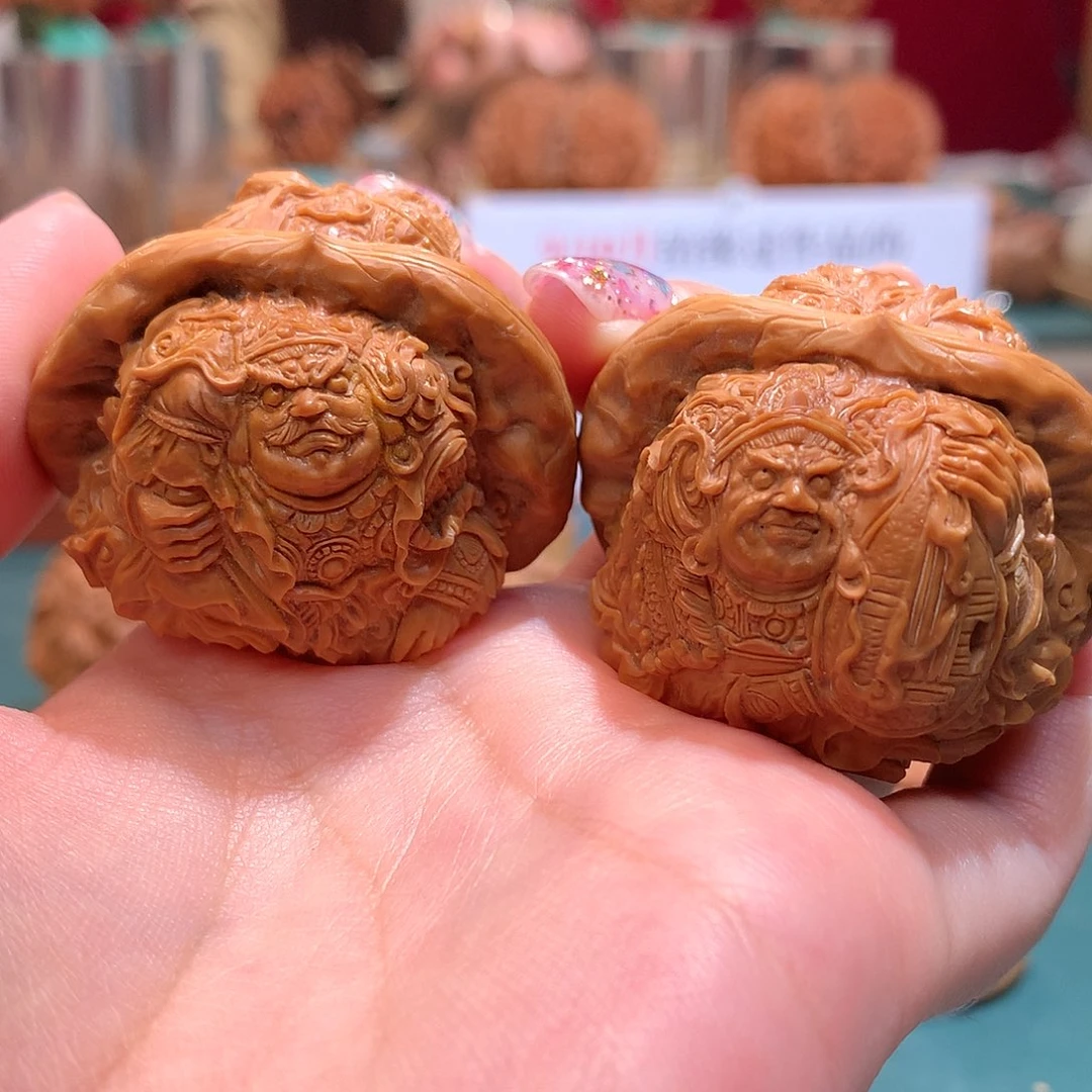 文玩核桃把件/四大天王