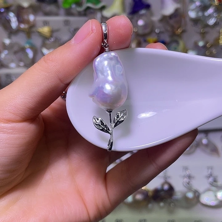 合金颈饰淡水珍珠45