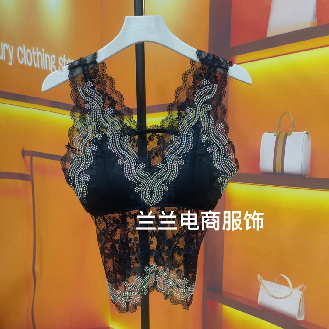571款升级女士美背背心时尚打底亮钻百搭显瘦