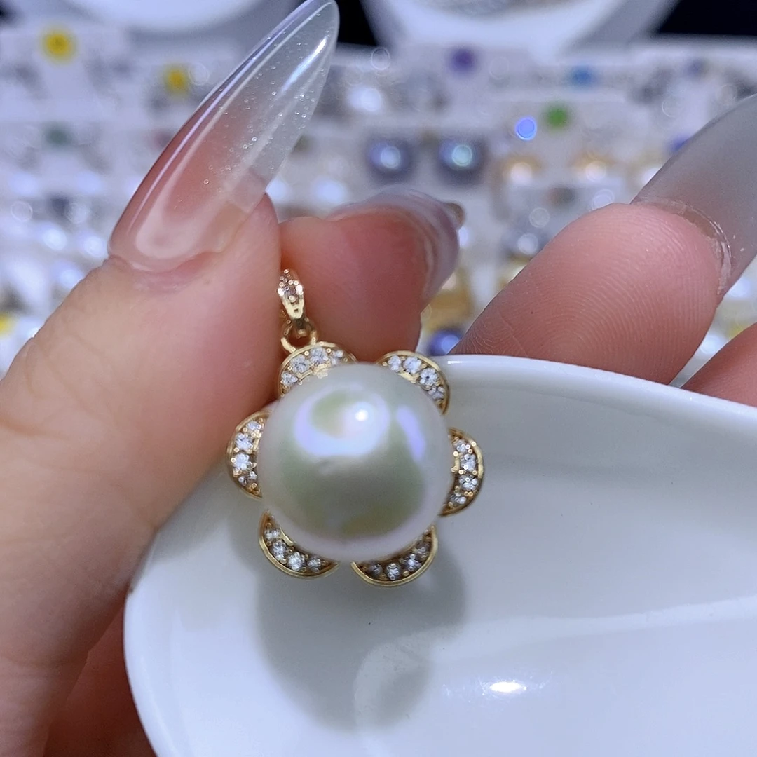 颈饰合金淡水珍珠