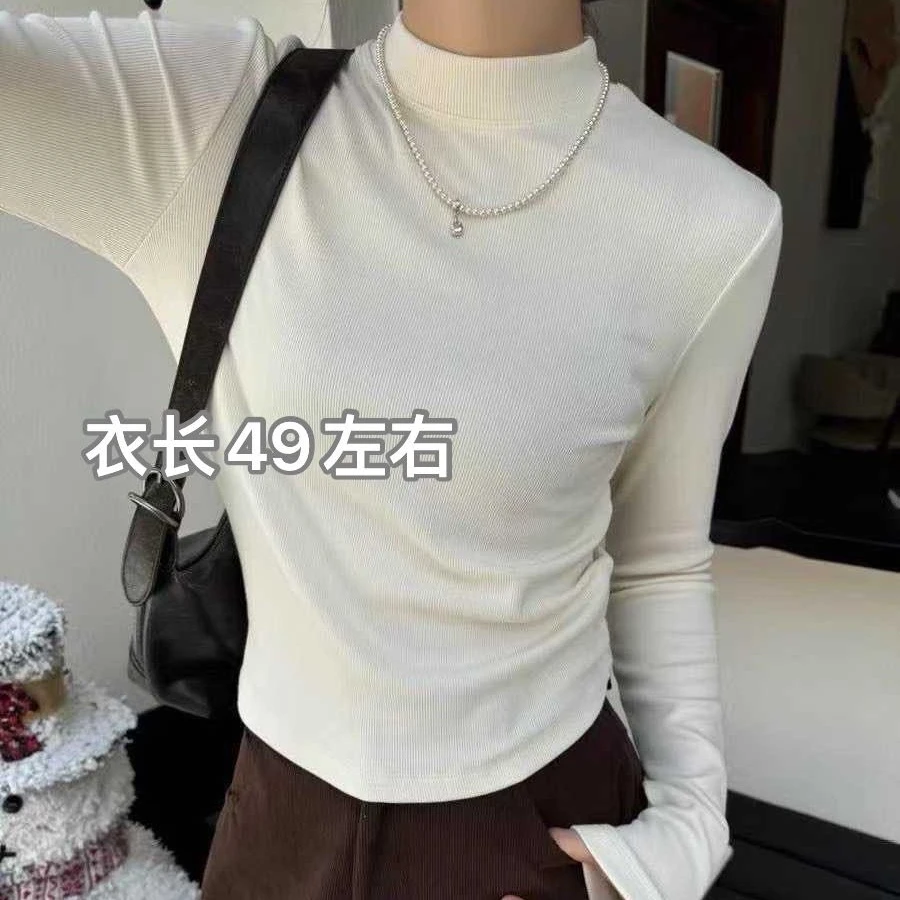 160 半高领加绒打底衫