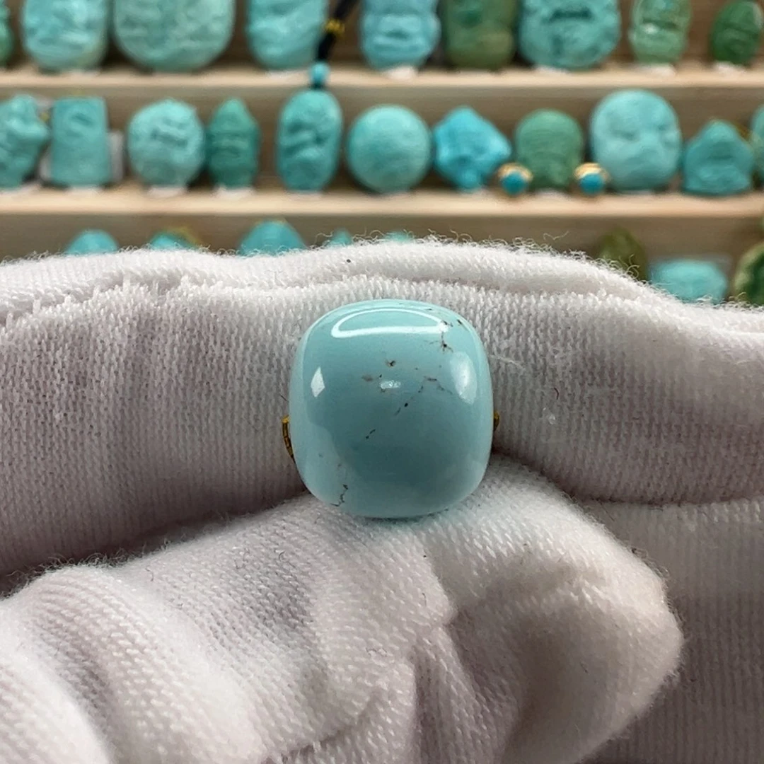 未镶嵌绿松石老型珠11.4x10.5mm