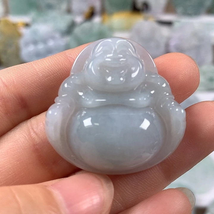 颈饰未镶嵌翡翠笑佛福利