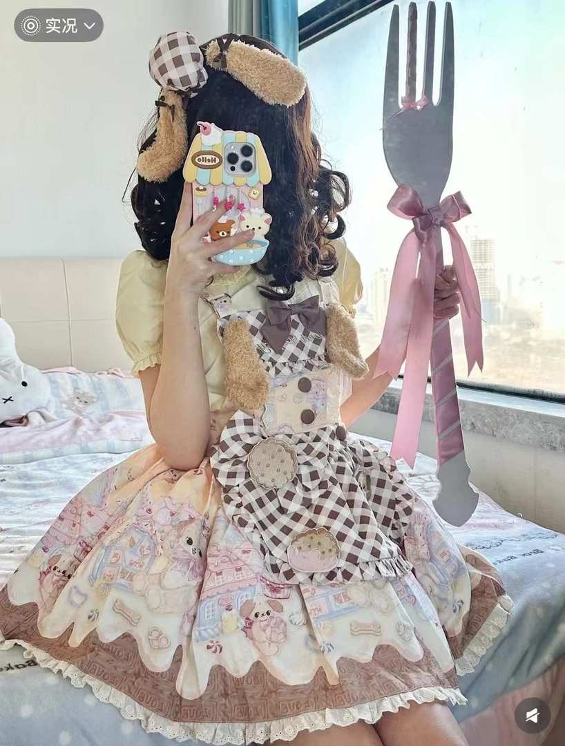 【黄油小狗】初代爱丽丝Lolita原创设计正版洛丽塔可爱萌妹