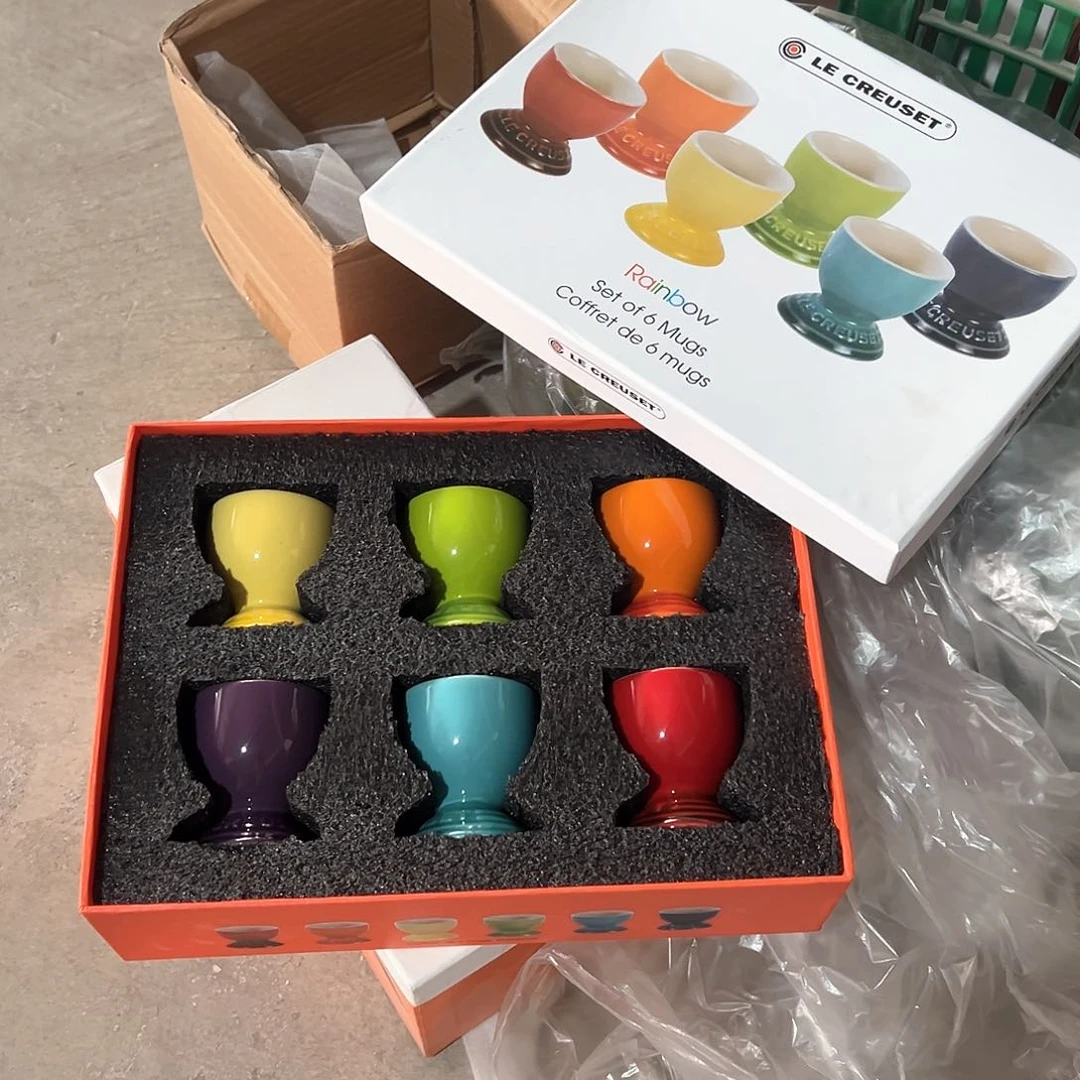 陶瓷 小酒杯礼盒套装--彩虹色