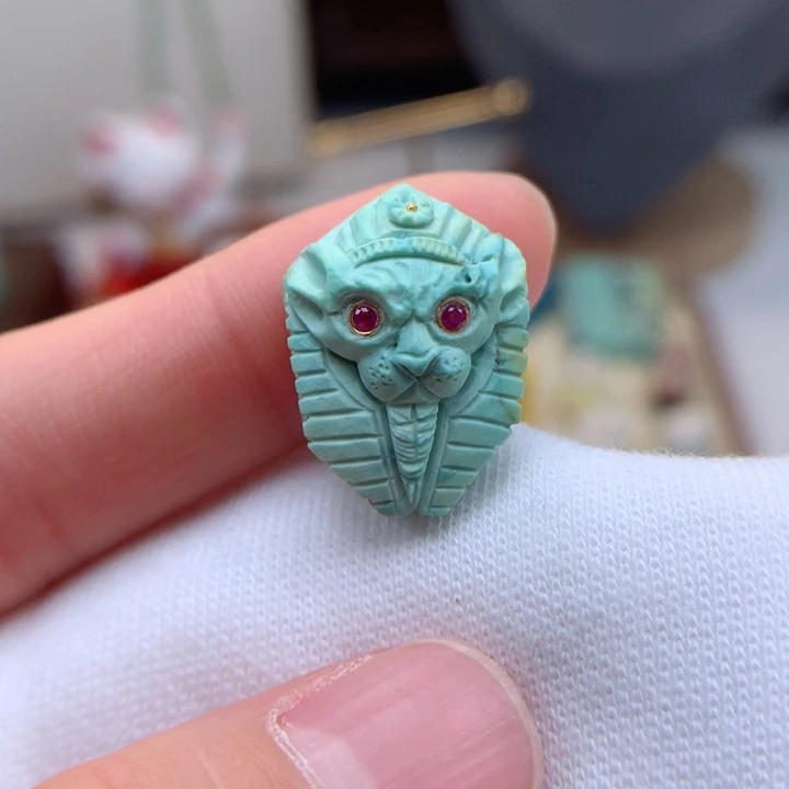 绿松石绿松石配饰18K金镶嵌