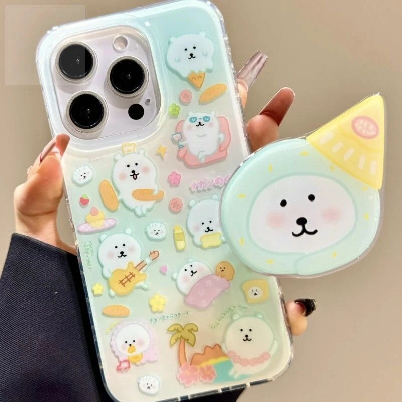 吉他自嘲熊适用苹果华为vivo小米oppo女iphone15/16/14手机壳