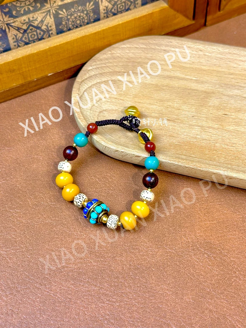 铜合金菩提手链 [孤品]民族风手串 | 复古风中式手工编绳配饰