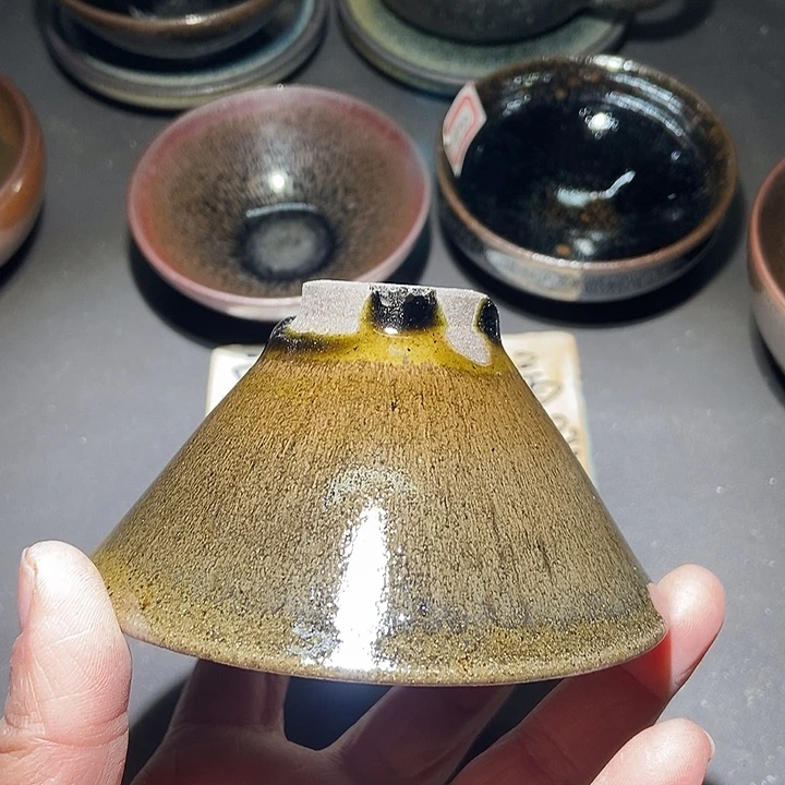 茶盏895 建窑建盏微瑕磨底