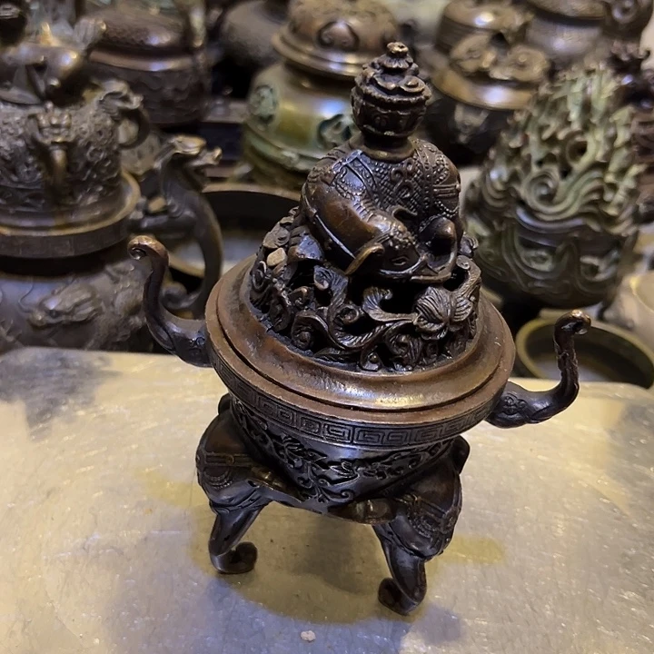 黄铜摆件，文房工艺品摆件