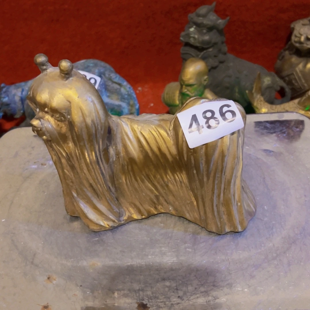 黄铜摆件，文房摆件