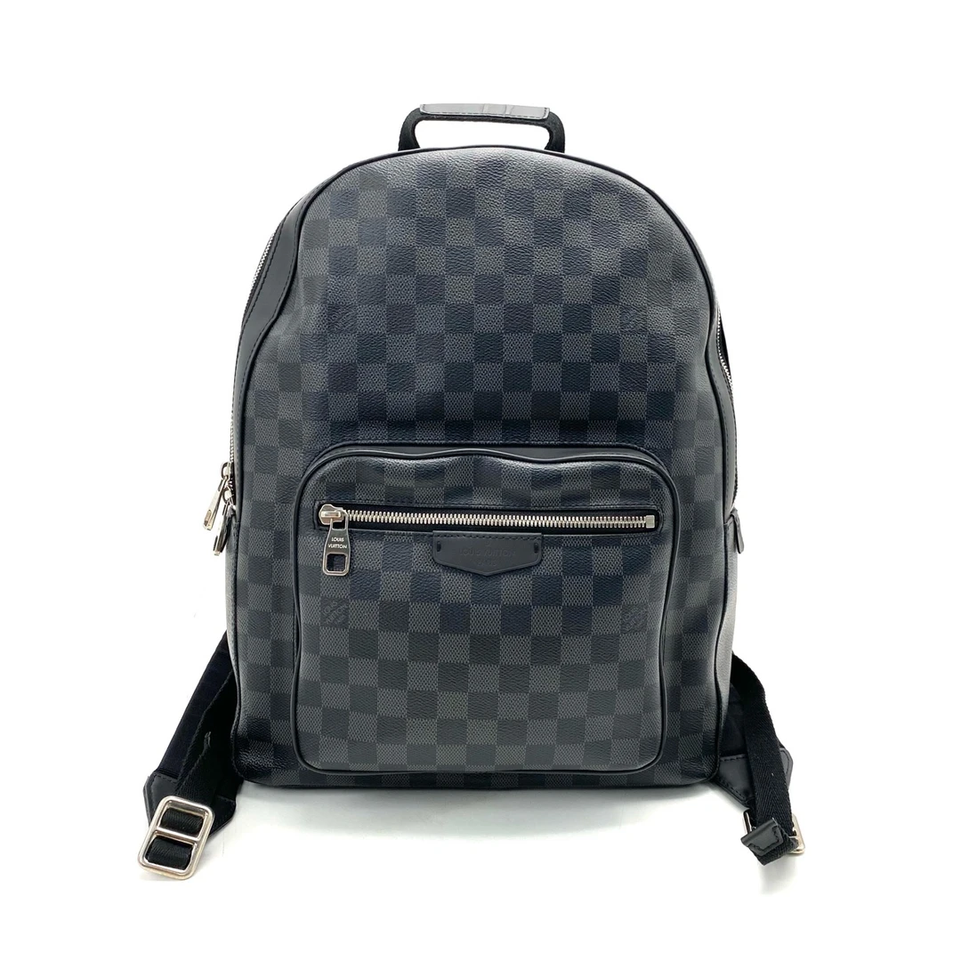 95新 LouisVuitton/路易威登 黑棋盘格JOSH双肩包 尺寸32/40
