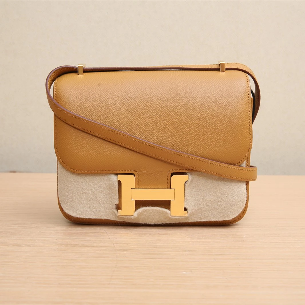 95新 Hermes/爱马仕 黑黑精选Constance 康康 19 Ep皮 Z刻单肩包