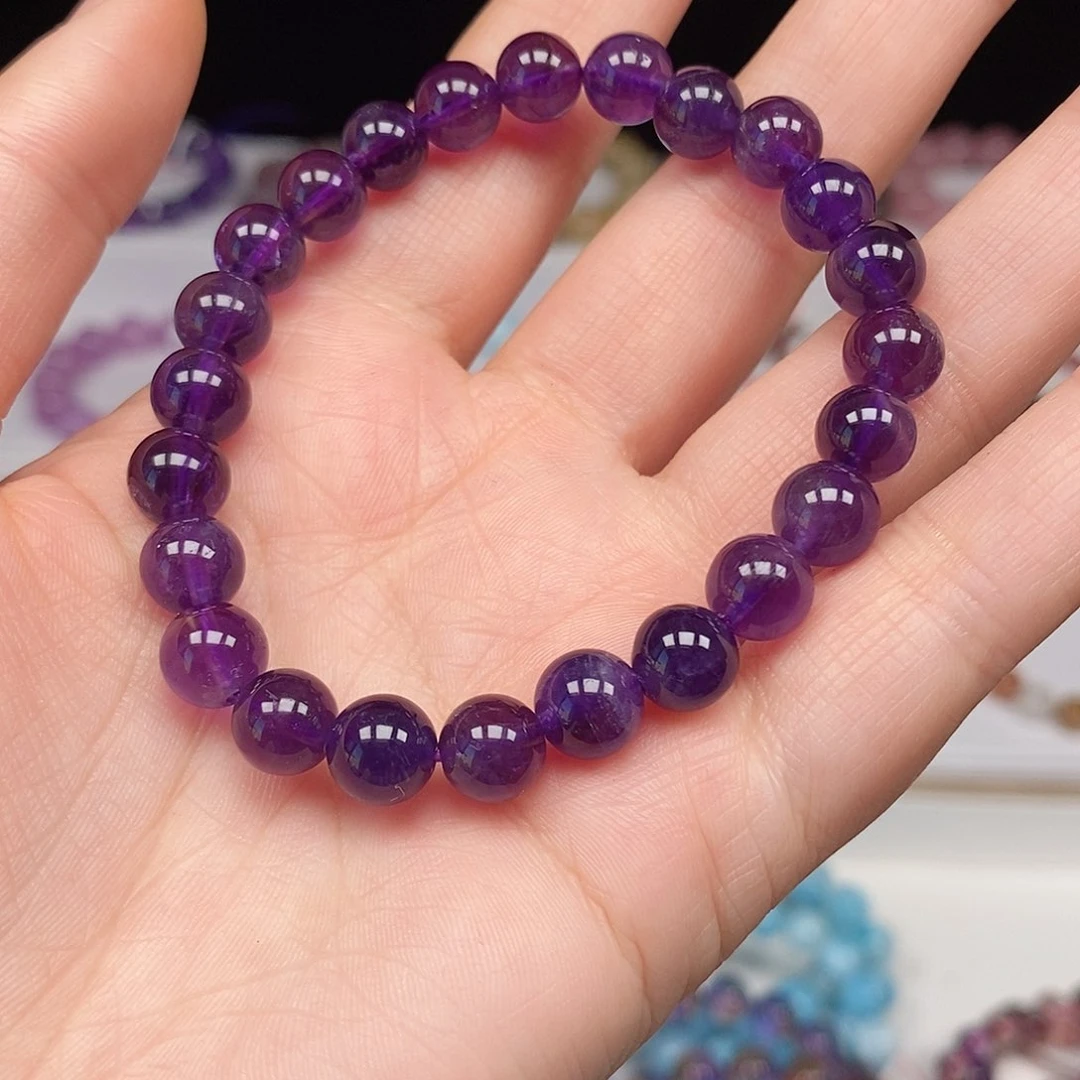 未镶嵌手链水晶8mm紫水晶