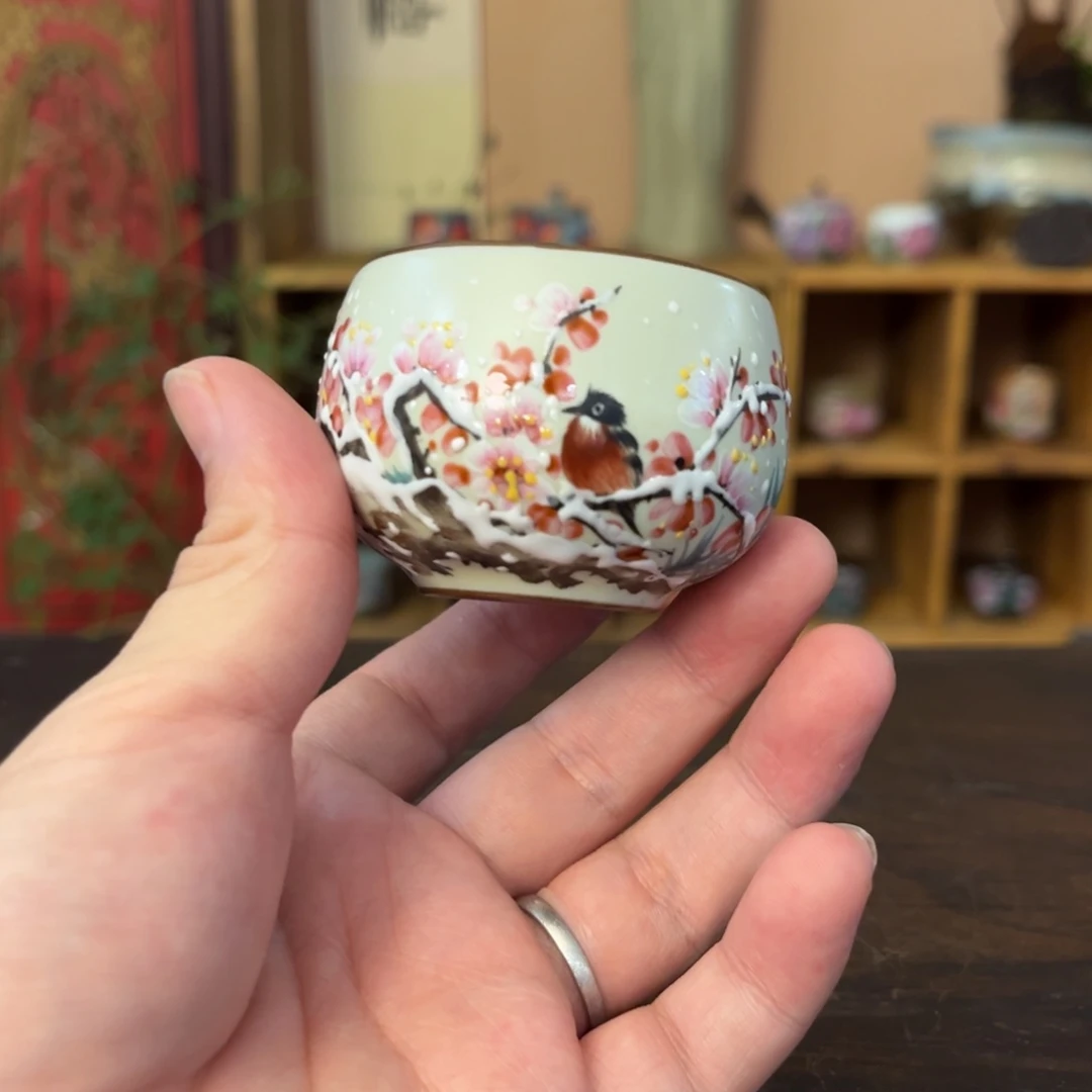 柴烧手工手绘陶瓷