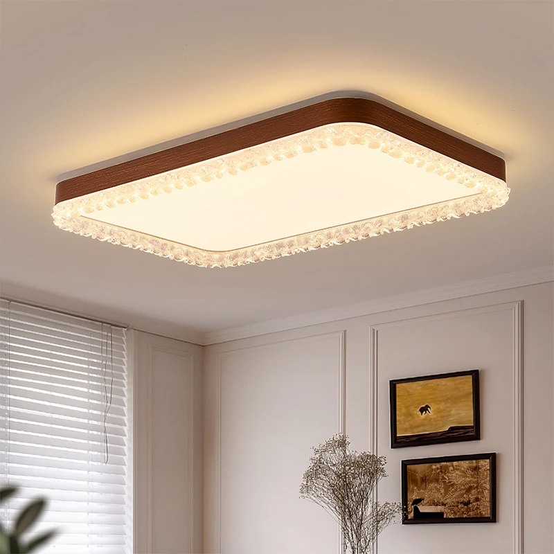 新中式中古风客厅吸顶灯简约现代书房卧室奶油风法式中古风灯具