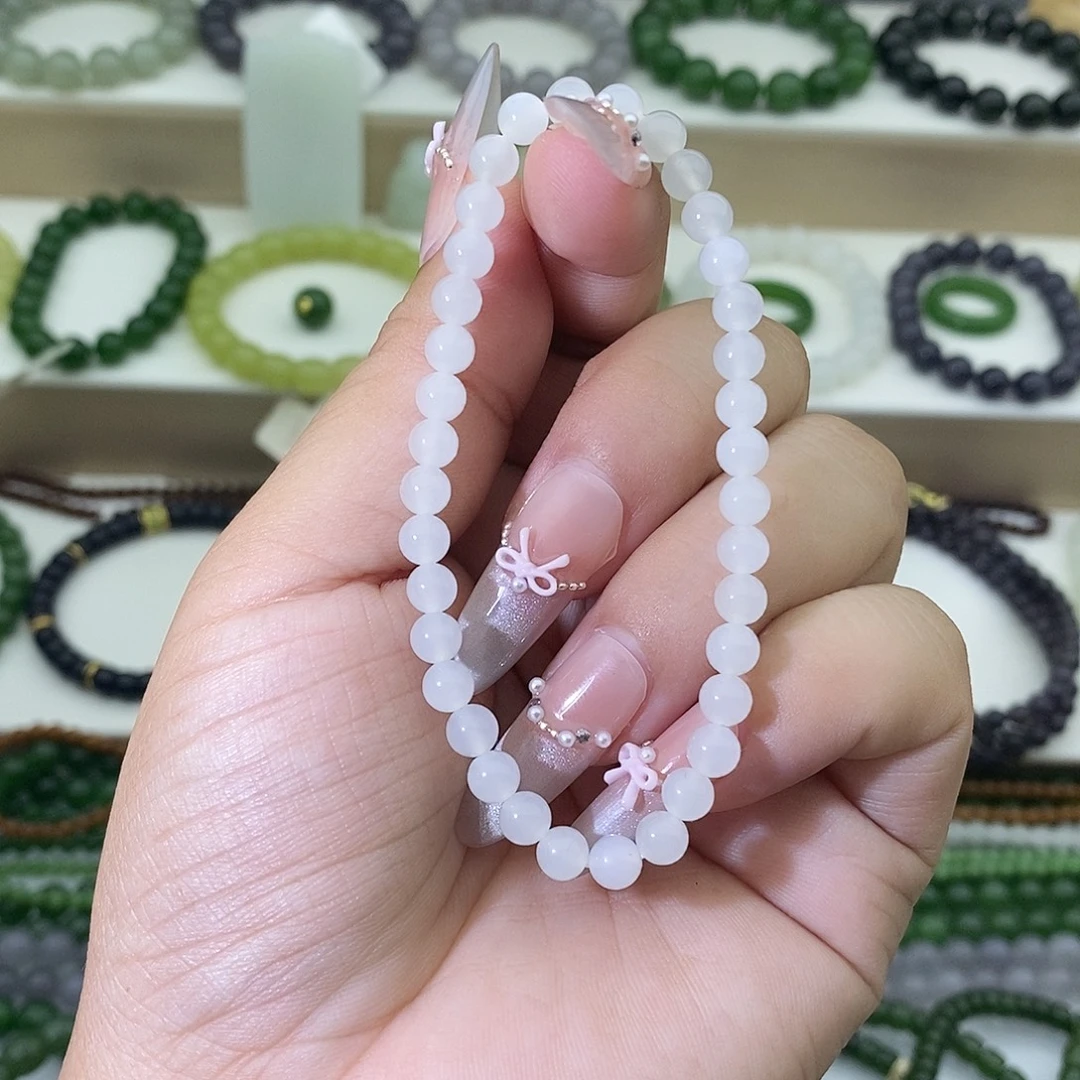 和田玉未镶嵌手链