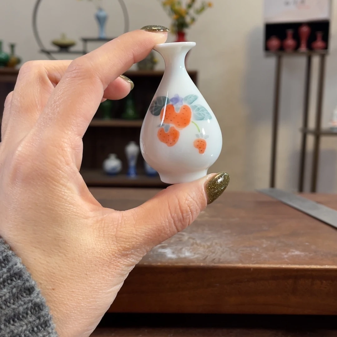 瓷片陶瓷艺术小花瓶