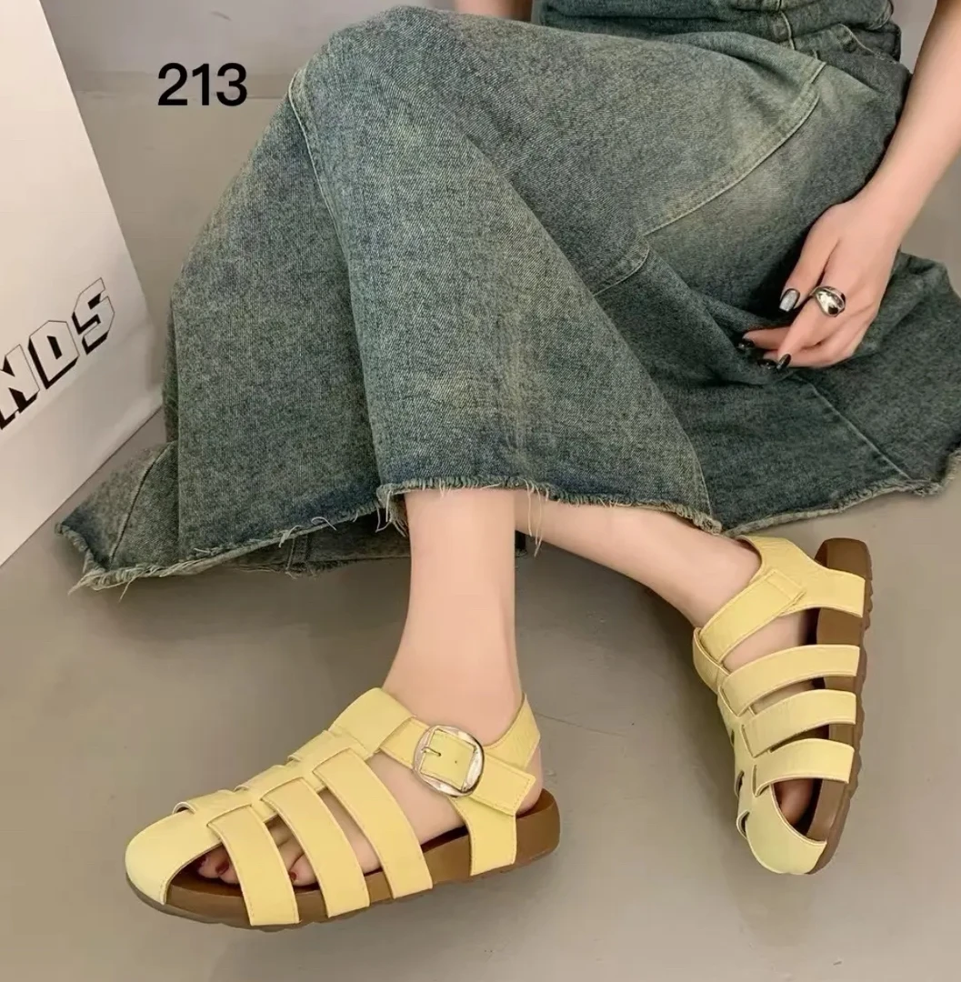 嘉嘉推荐#213【猪笼凉鞋】软底透气罗马凉鞋