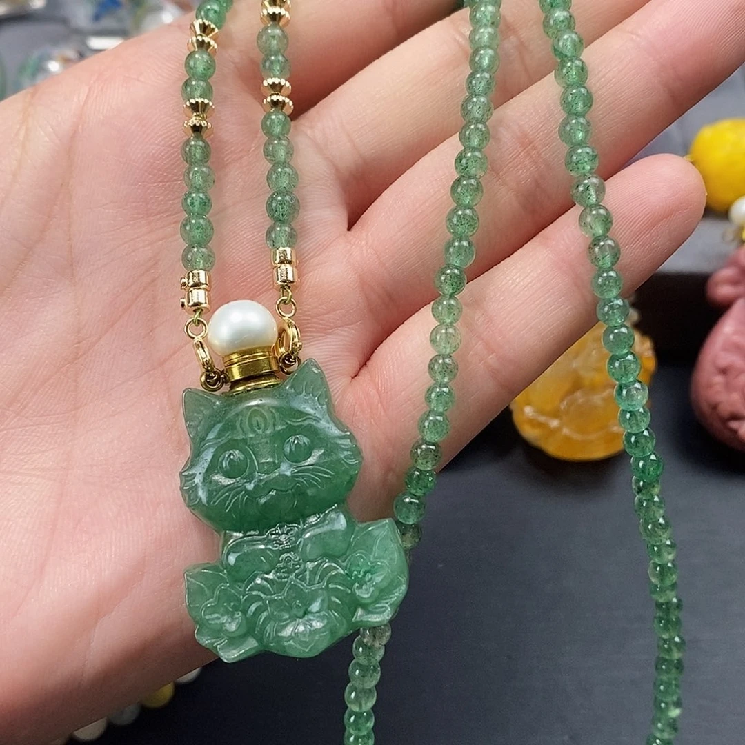 合金查罗石珠宝半成品香水瓶