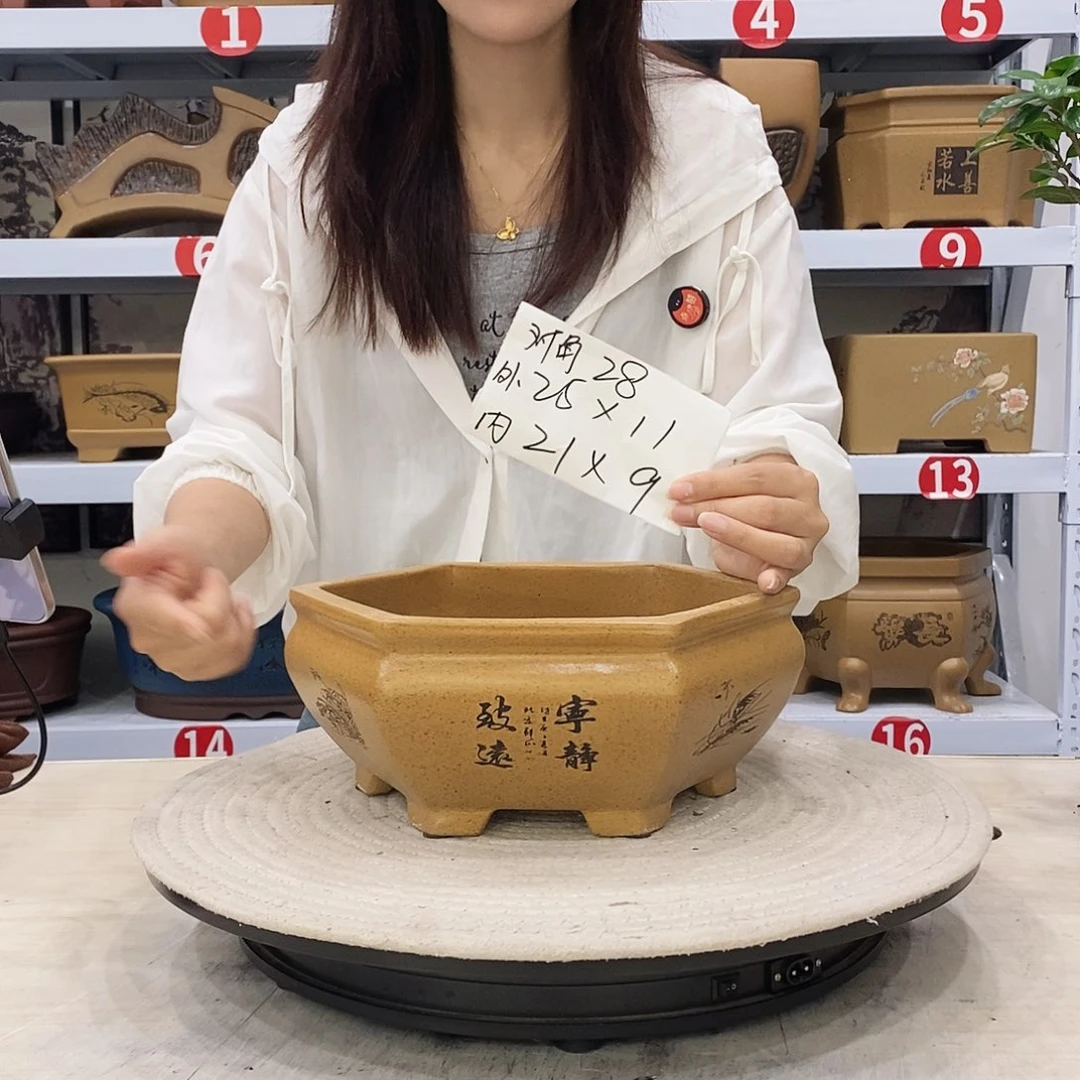 紫砂花盆紫砂花盆