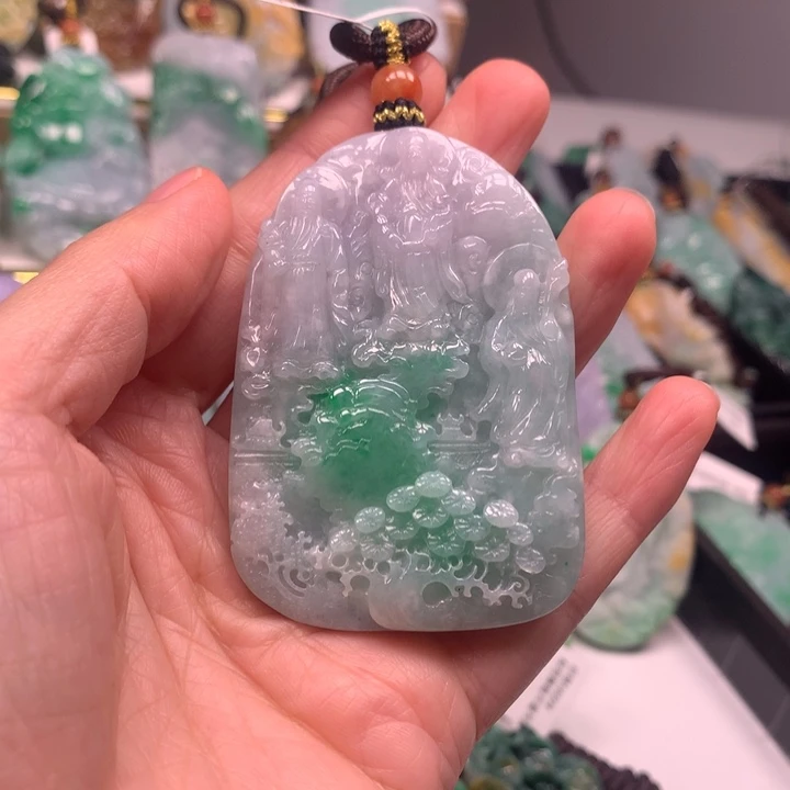 颈饰未镶嵌翡翠吊坠