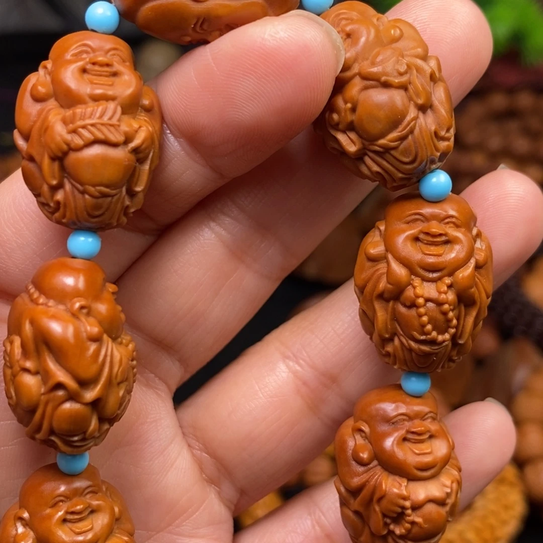 菩提籽类橄榄核雕刻手串手链项链吊坠