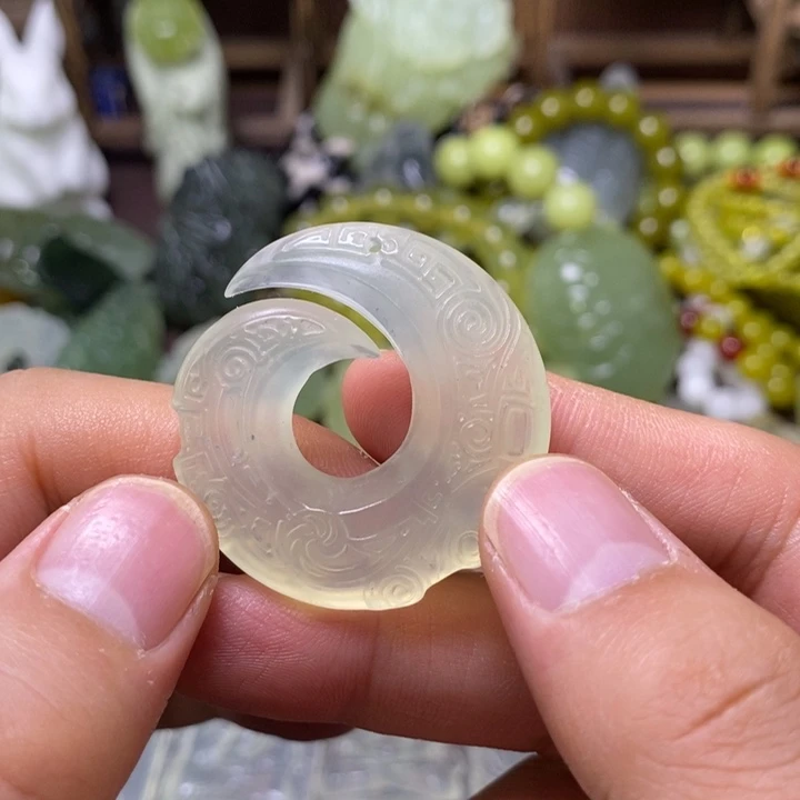 岫玉未镶嵌岫玉挂件