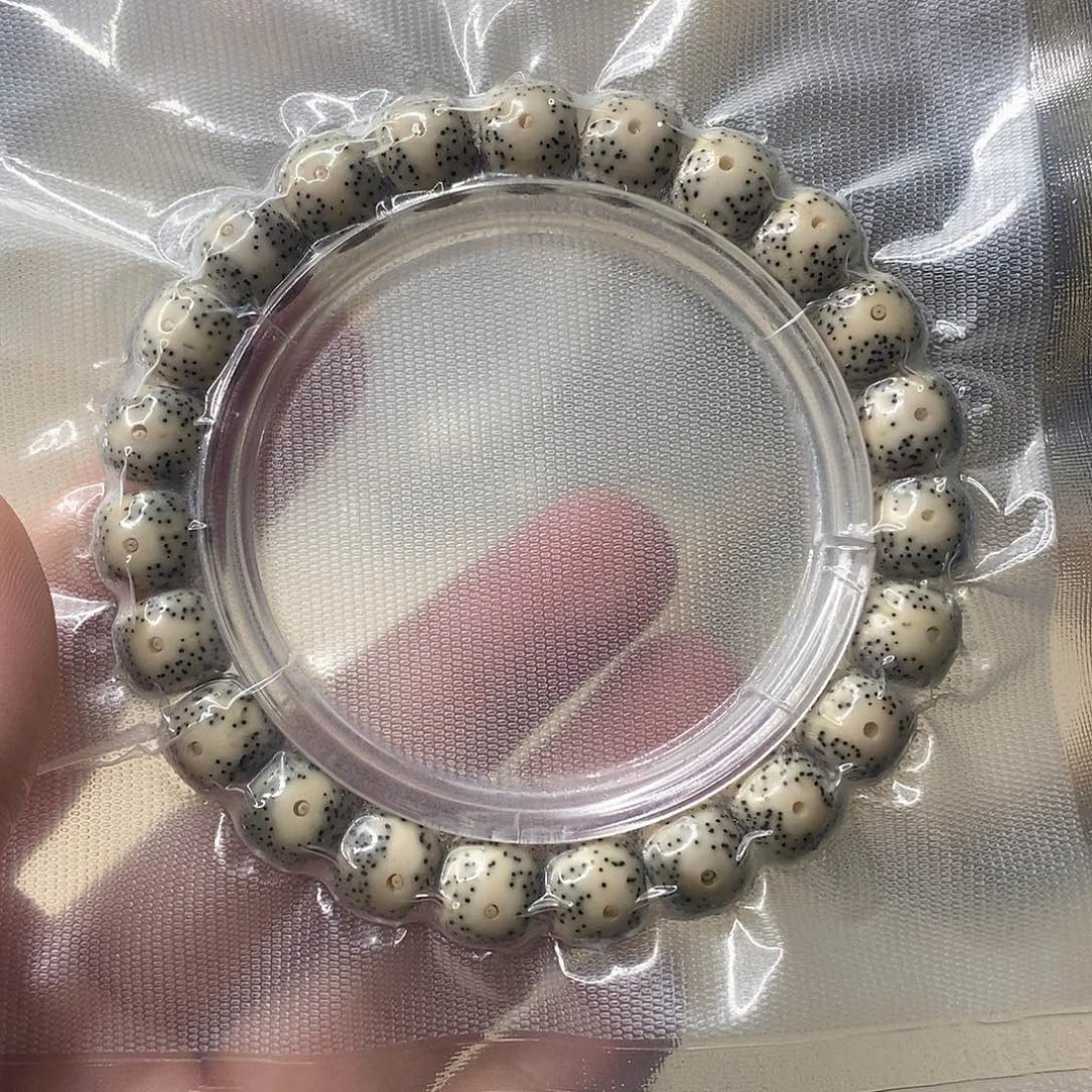 星月菩提吊坠石玉青花大眼单圈109