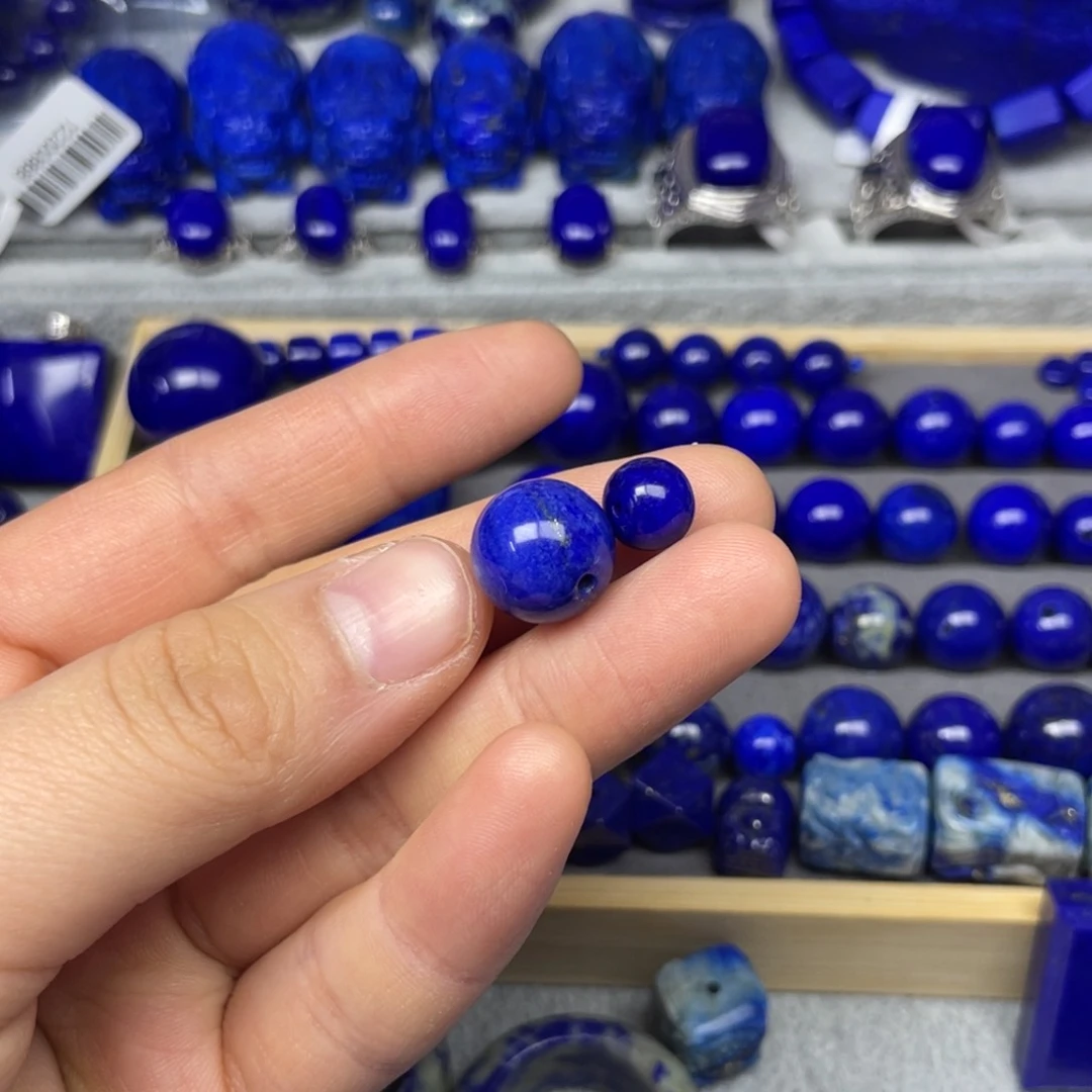 青金石单珠未镶嵌凯*