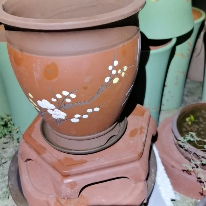 空***生花盆紫砂紫砂花盆放漏大促销