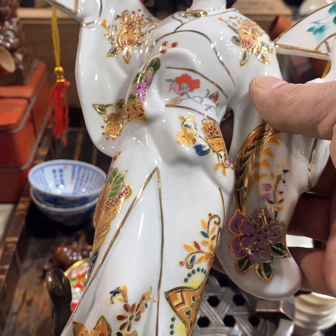 茶盏秋**露密胺手绘陶瓷杯子