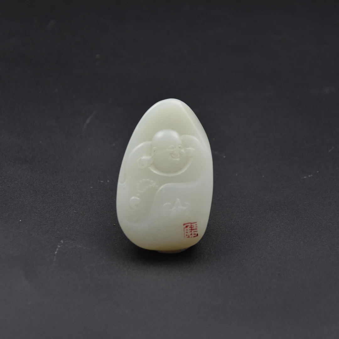 LOT.13和田玉弥勒雕件/603461