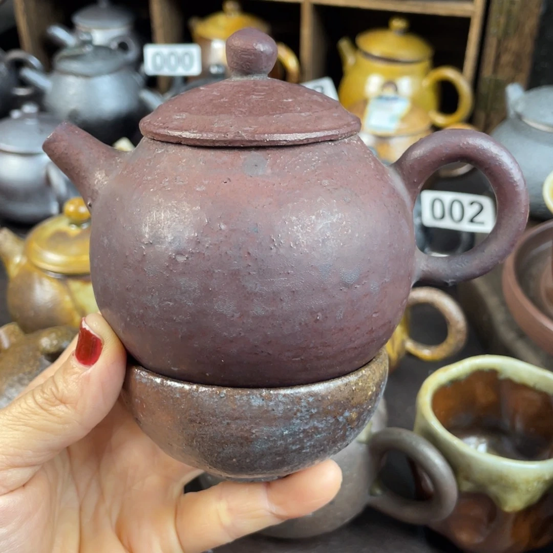 龙***泽柴烧茶器主人壶杯