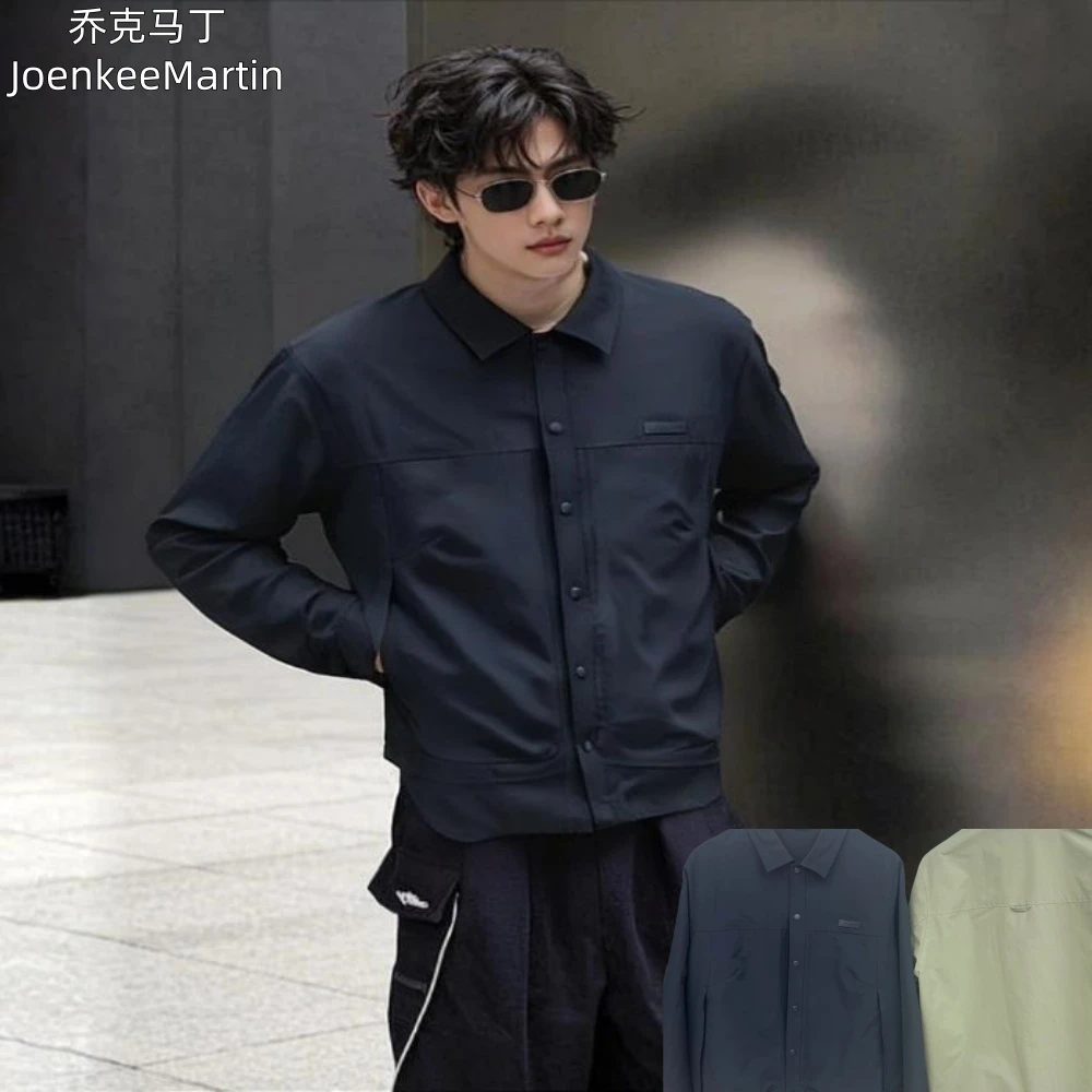乔克马丁夹克男翻领秋季2025新款宽松简约外套潮牌外衣时尚长袖