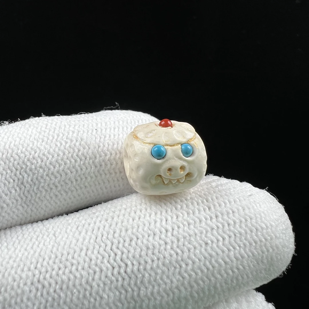 X7613天然猛犸牙 配饰 11.3*12mm支持鉴定 假一罚四